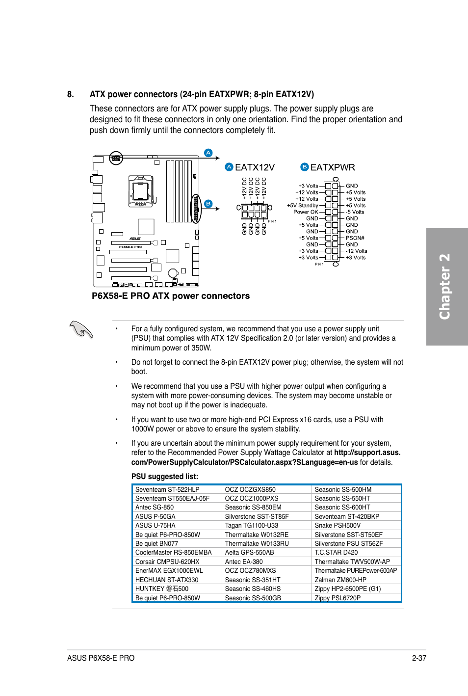 Chapter 2 | Asus P6X58-E PRO User Manual | Page 57 / 130