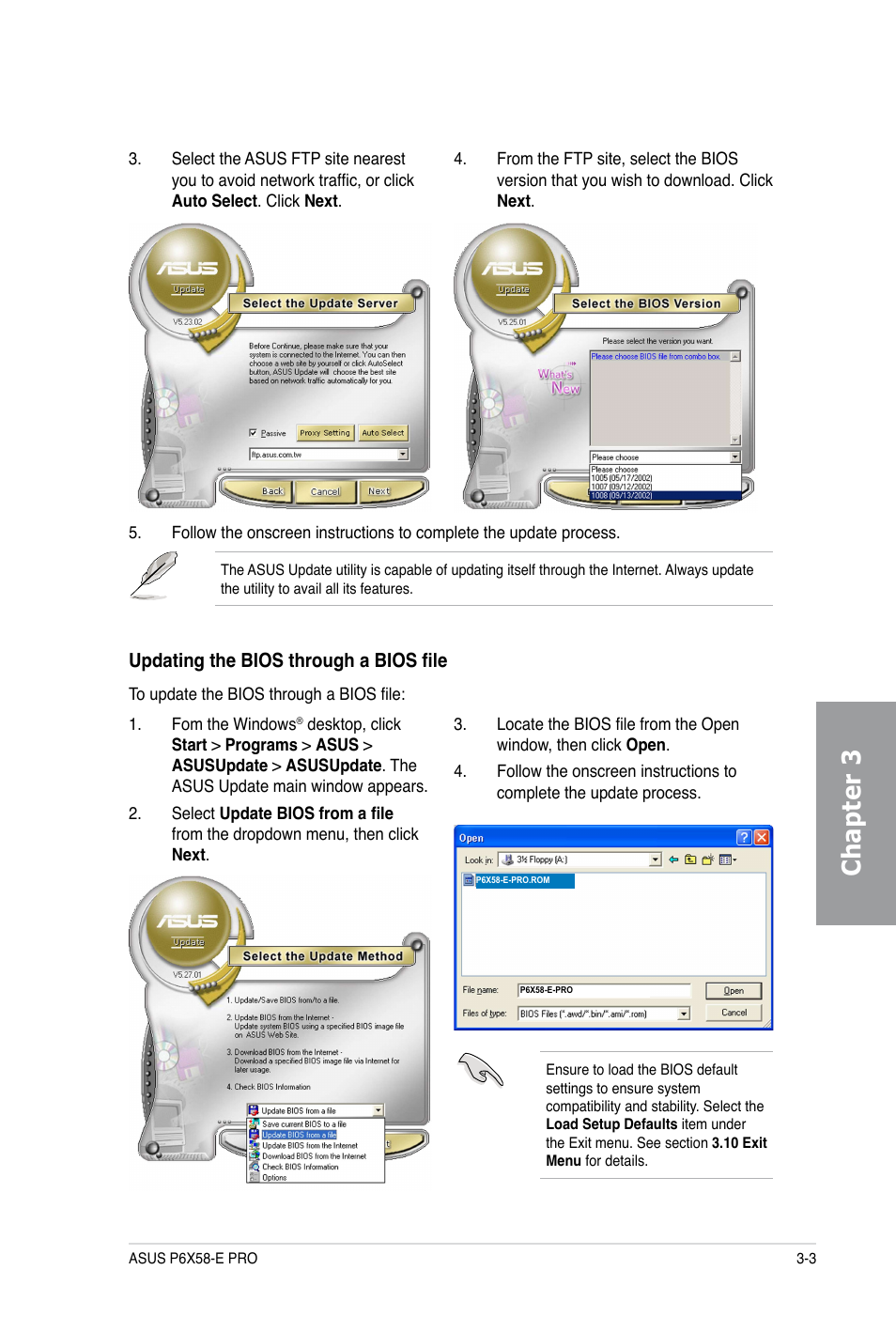 Chapter 3 | Asus P6X58-E PRO User Manual | Page 63 / 130