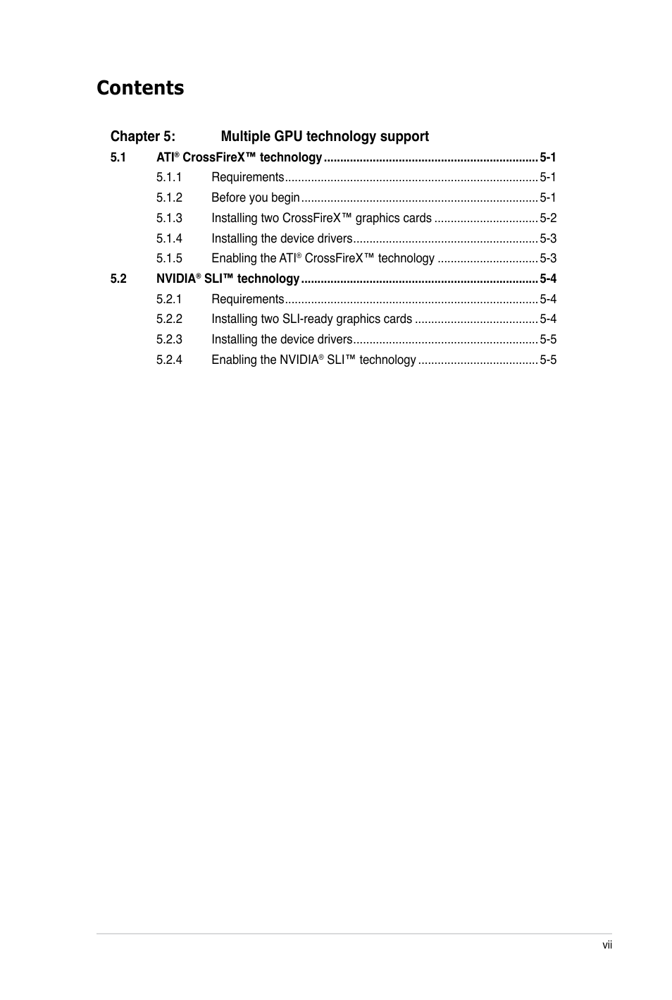 Asus P6X58-E PRO User Manual | Page 7 / 130