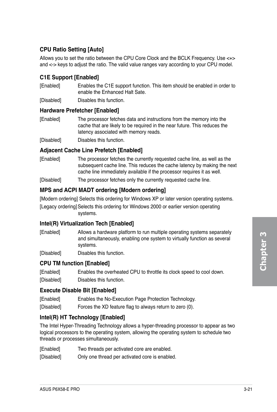 Chapter 3 | Asus P6X58-E PRO User Manual | Page 81 / 130