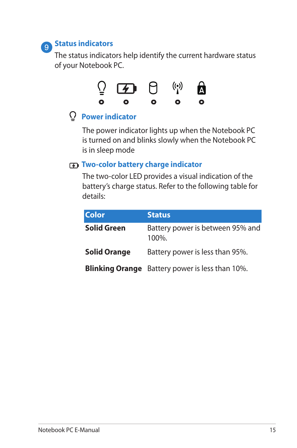 Asus X202E User Manual | Page 15 / 102