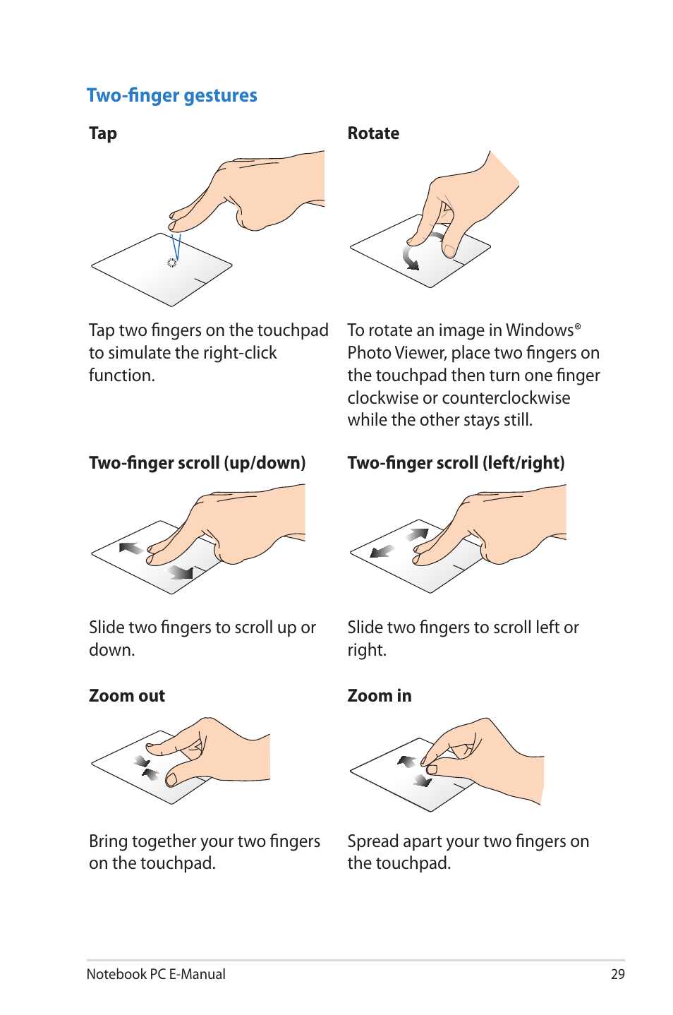 Asus X202E User Manual | Page 29 / 102