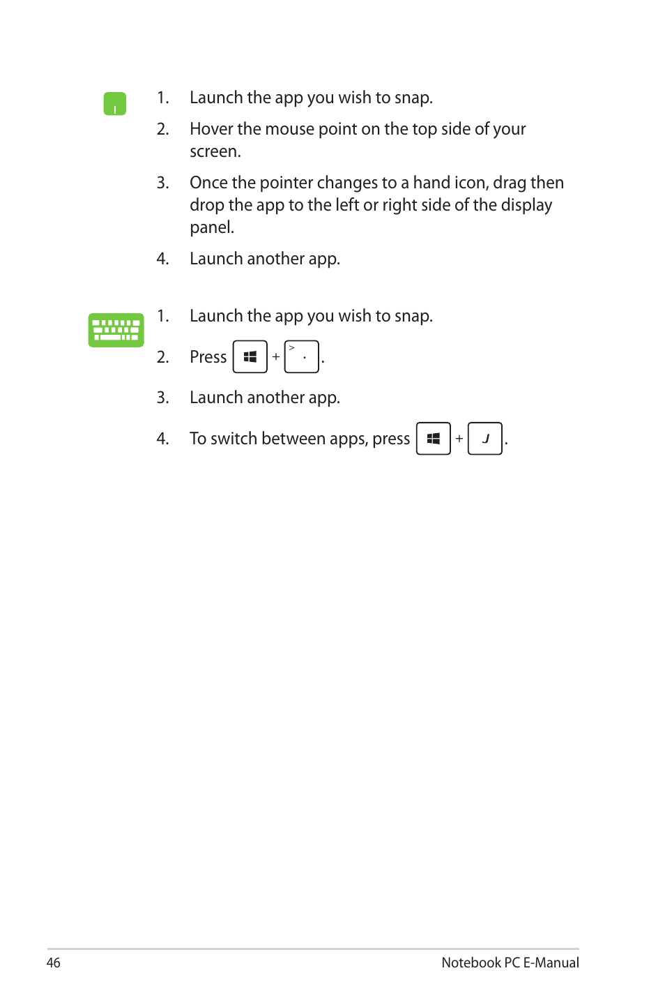 Asus X202E User Manual | Page 46 / 102