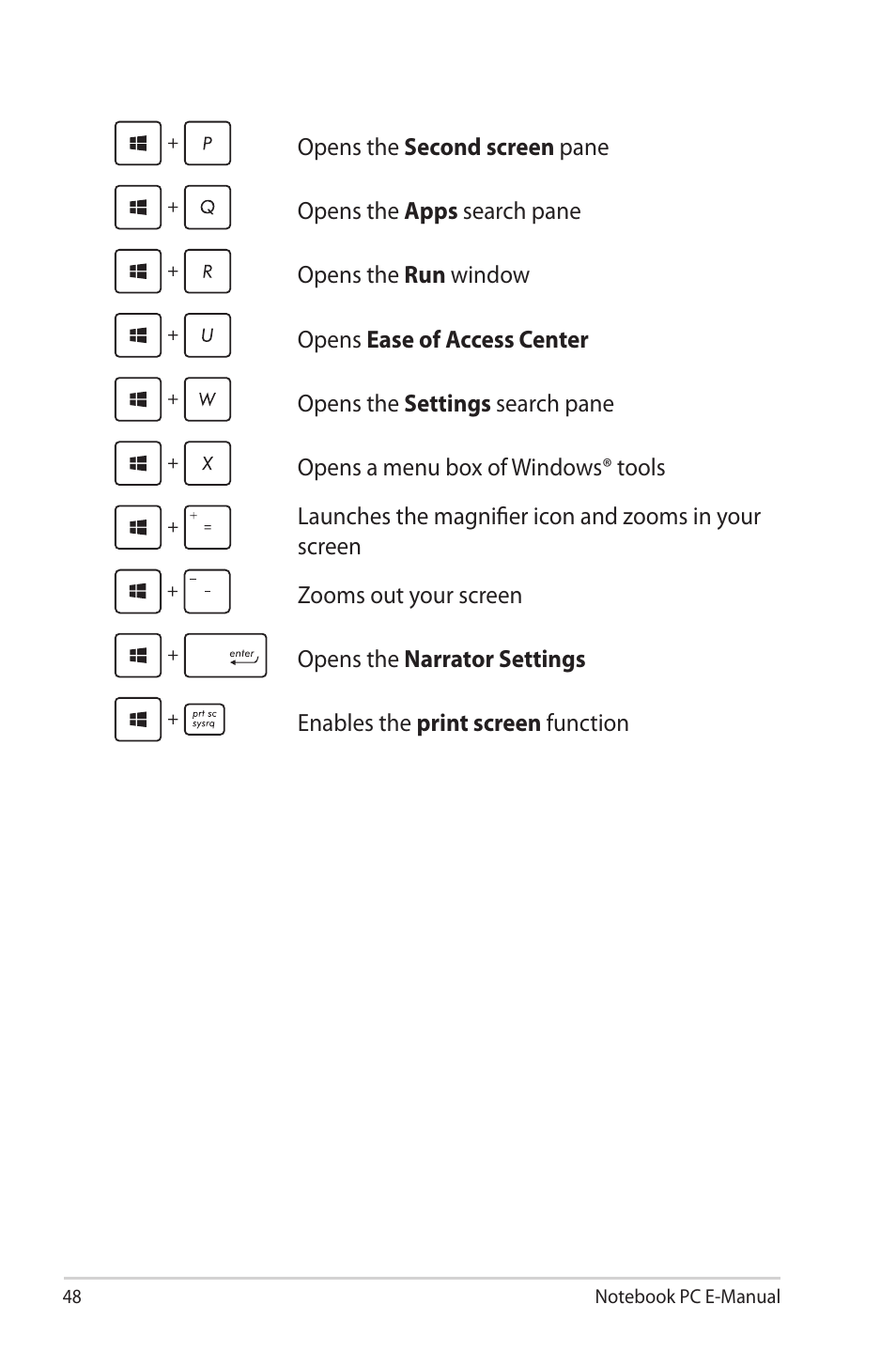 Asus X202E User Manual | Page 48 / 102
