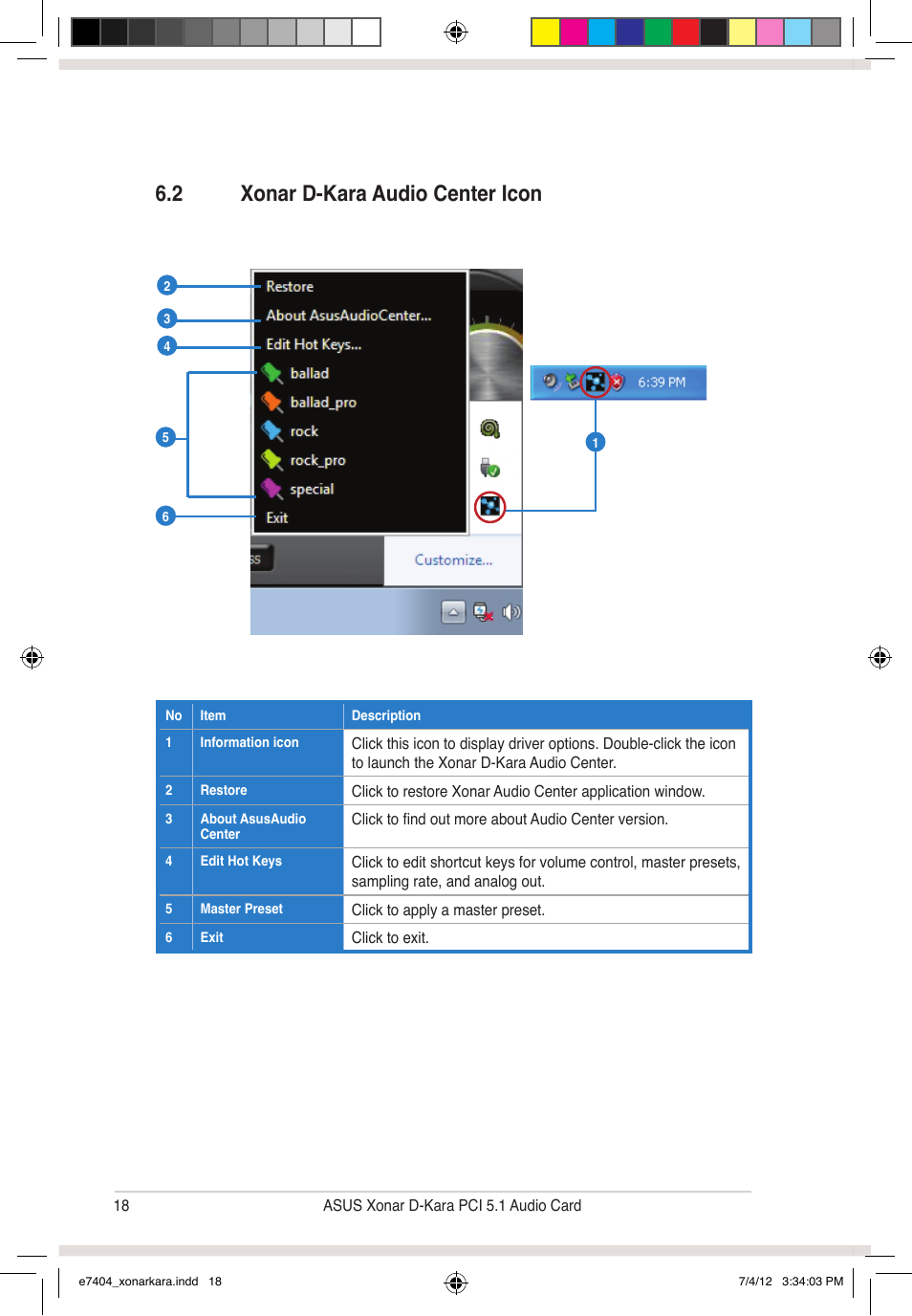 2 xonar d-kara audio center icon | Asus Xonar D-Kara User Manual | Page 24 / 44