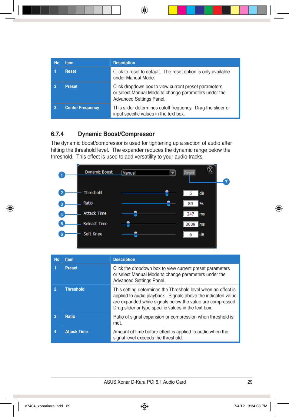 4 dynamic boost/compressor | Asus Xonar D-Kara User Manual | Page 35 / 44