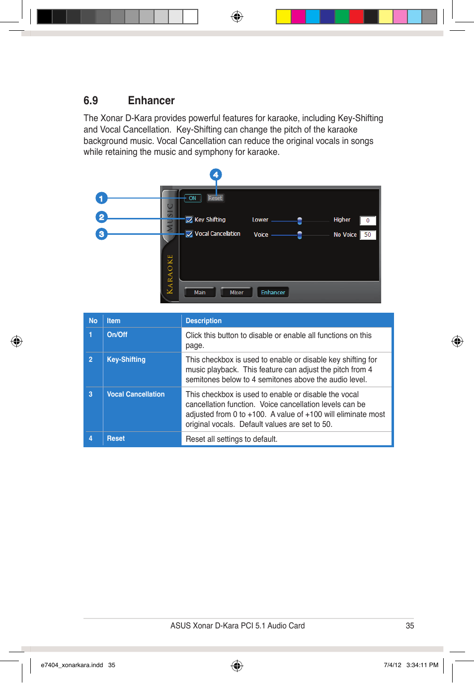 9 enhancer | Asus Xonar D-Kara User Manual | Page 41 / 44