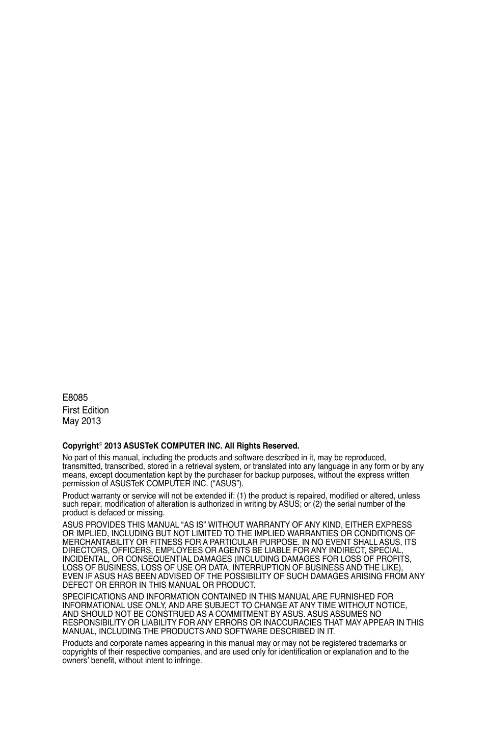 Asus Z87-PRO User Manual | 24 pages
