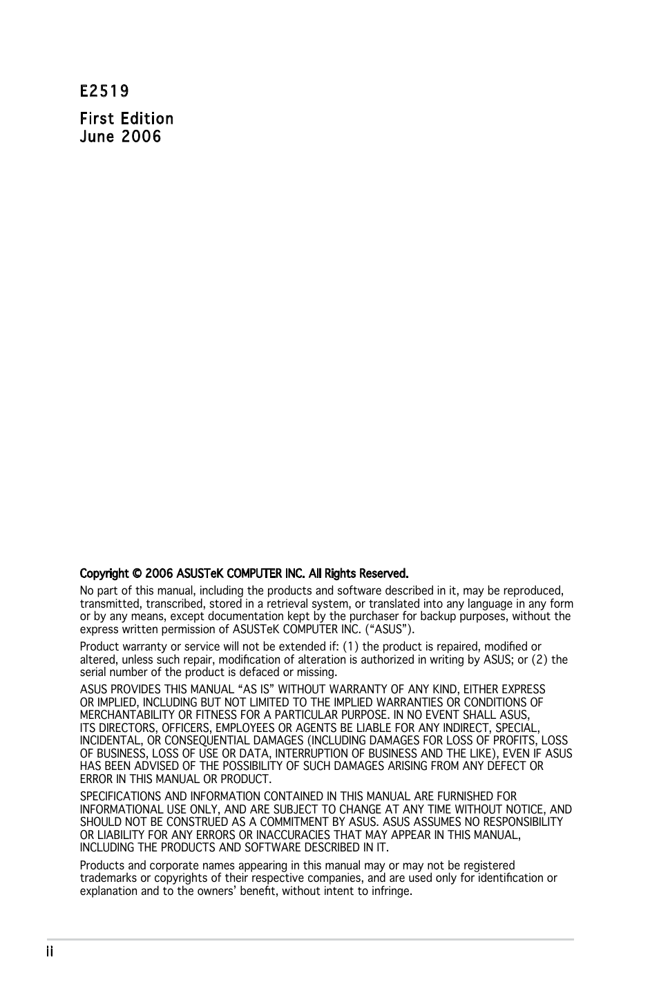 Asus P5LD-MR User Manual | Page 2 / 160