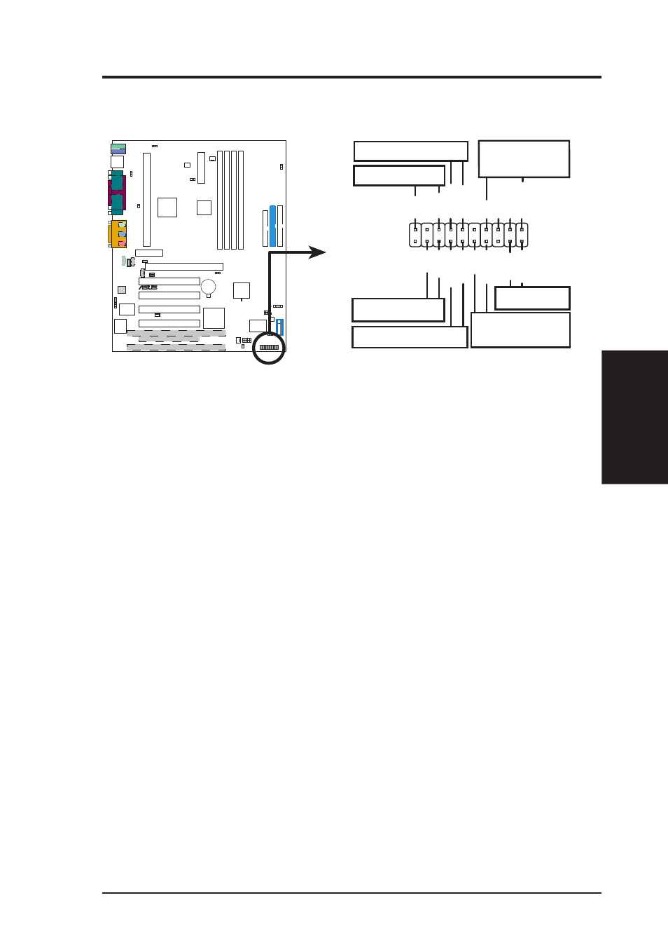 Hardware setup, Speaker connector power led, Reset sw smi lead message led | Keyboard lock atx power switch | Asus P3C2000 User Manual | Page 47 / 110