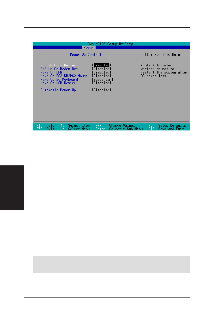 Bios setup, 1 power up control | Asus P3C2000 User Manual | Page 78 / 110