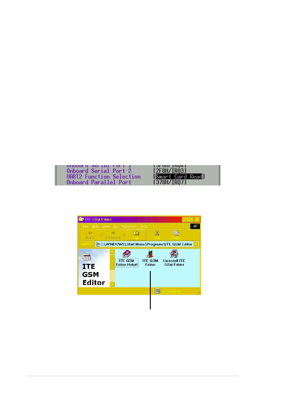 7 ite gsm editor | Asus P4S133-VM User Manual | Page 106 / 122