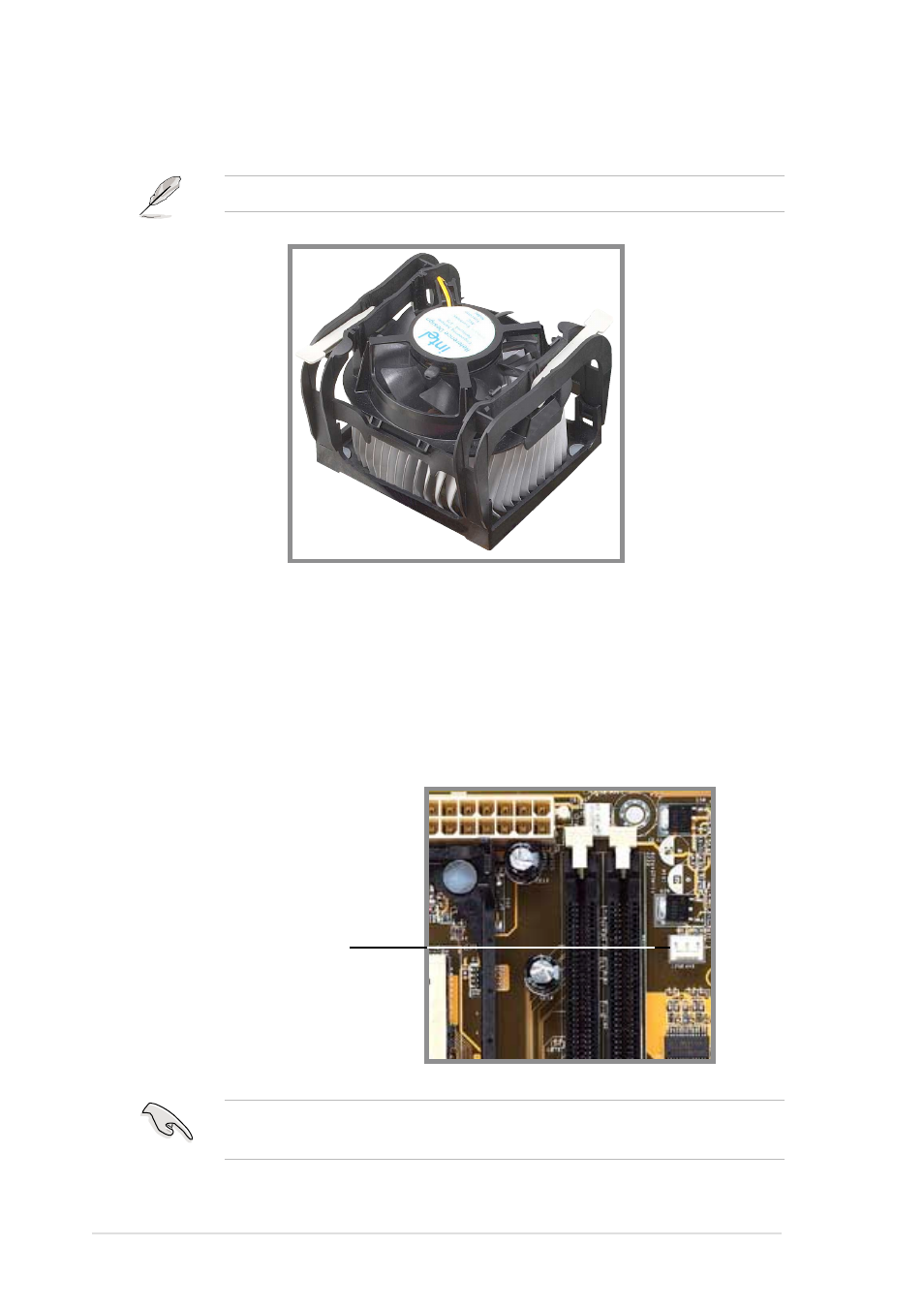 4 connecting the cpu fan cable | Asus P4S133-VM User Manual | Page 28 / 122