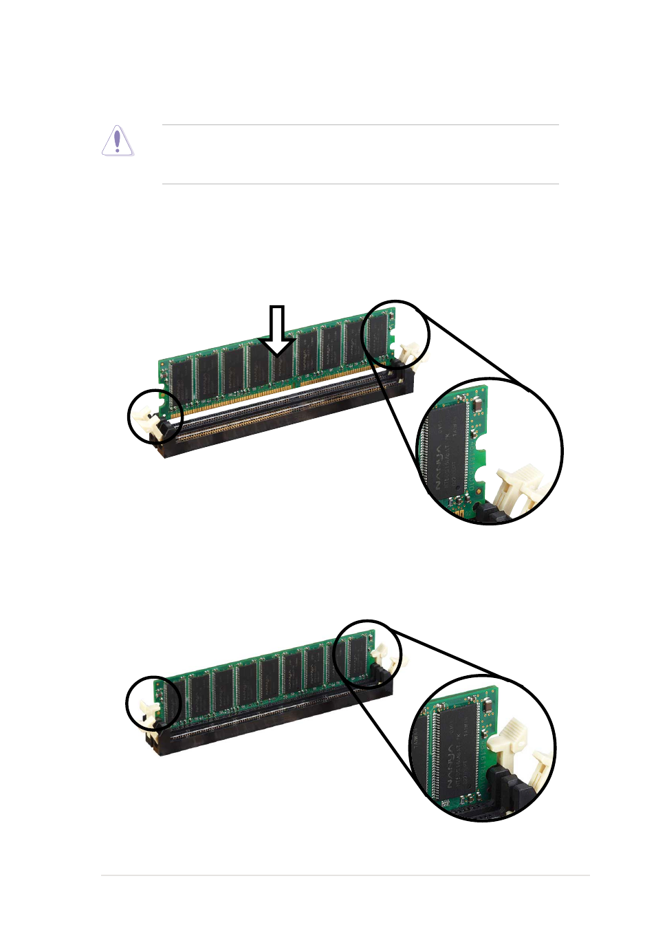 4 installing a dimm | Asus P4S133-VM User Manual | Page 31 / 122