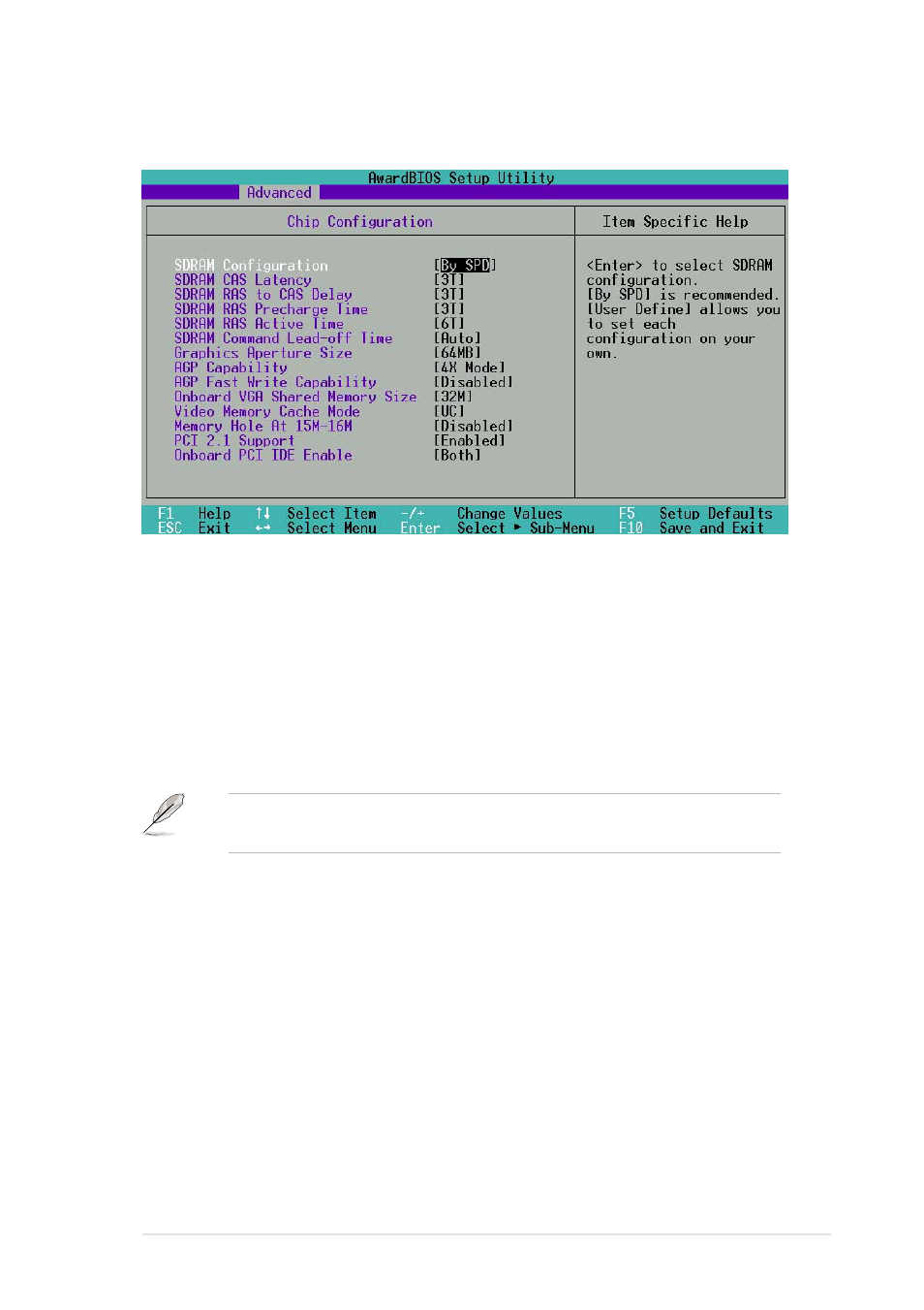 1 chip configuration | Asus P4S133-VM User Manual | Page 75 / 122