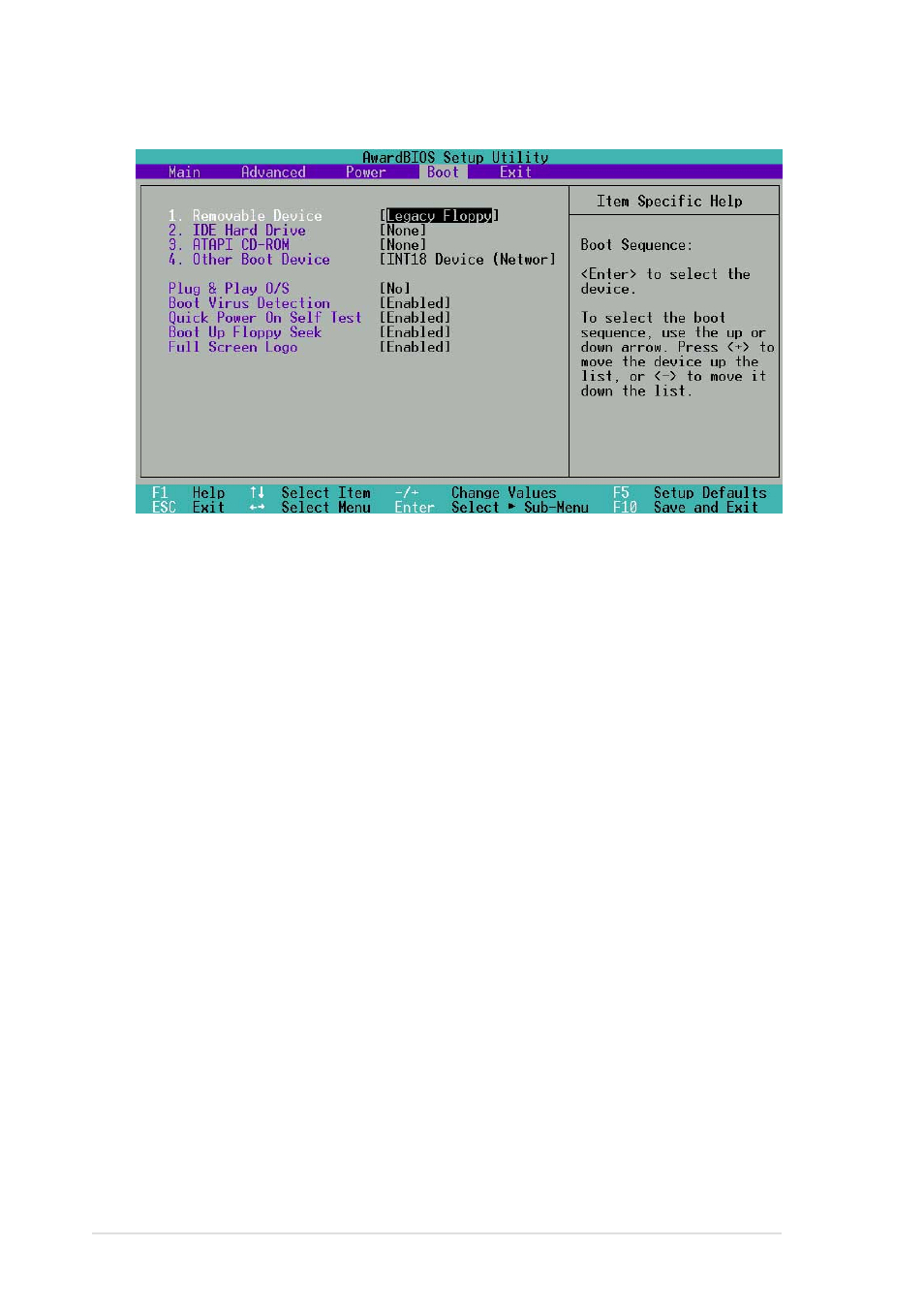 6 boot menu | Asus P4S133-VM User Manual | Page 88 / 122
