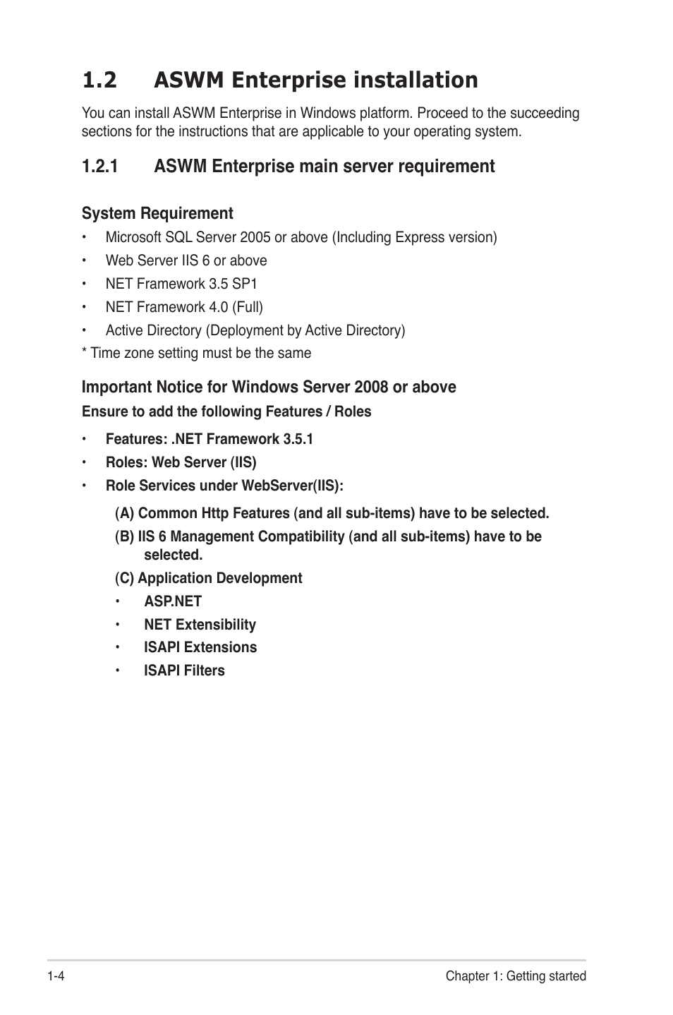 2 aswm enterprise installation | Asus ASWM Enterprise System Web-based Management User Manual | Page 10 / 78