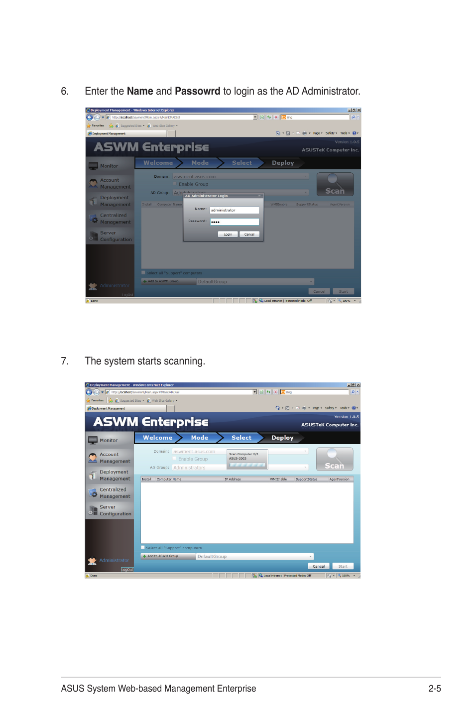 Asus ASWM Enterprise System Web-based Management User Manual | Page 23 / 78