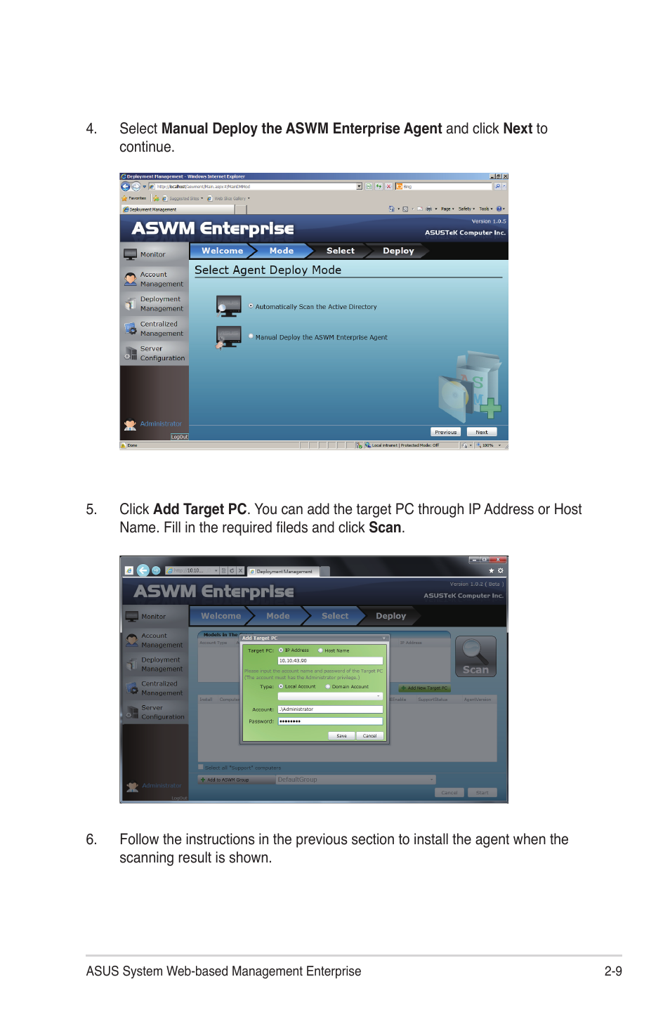 Asus ASWM Enterprise System Web-based Management User Manual | Page 27 / 78