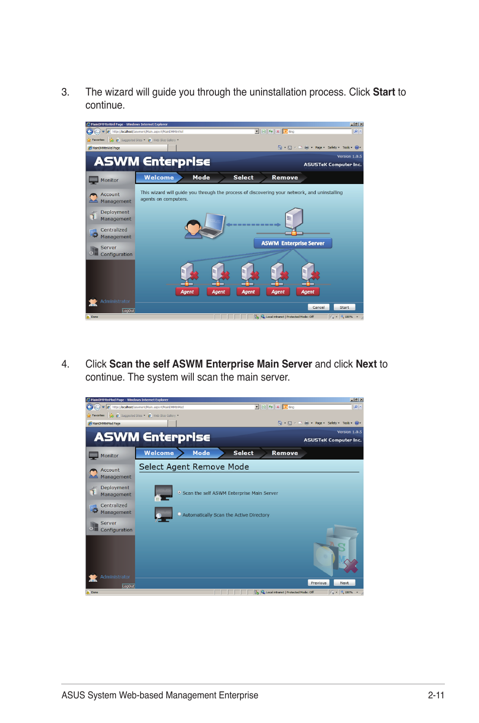 Asus ASWM Enterprise System Web-based Management User Manual | Page 29 / 78