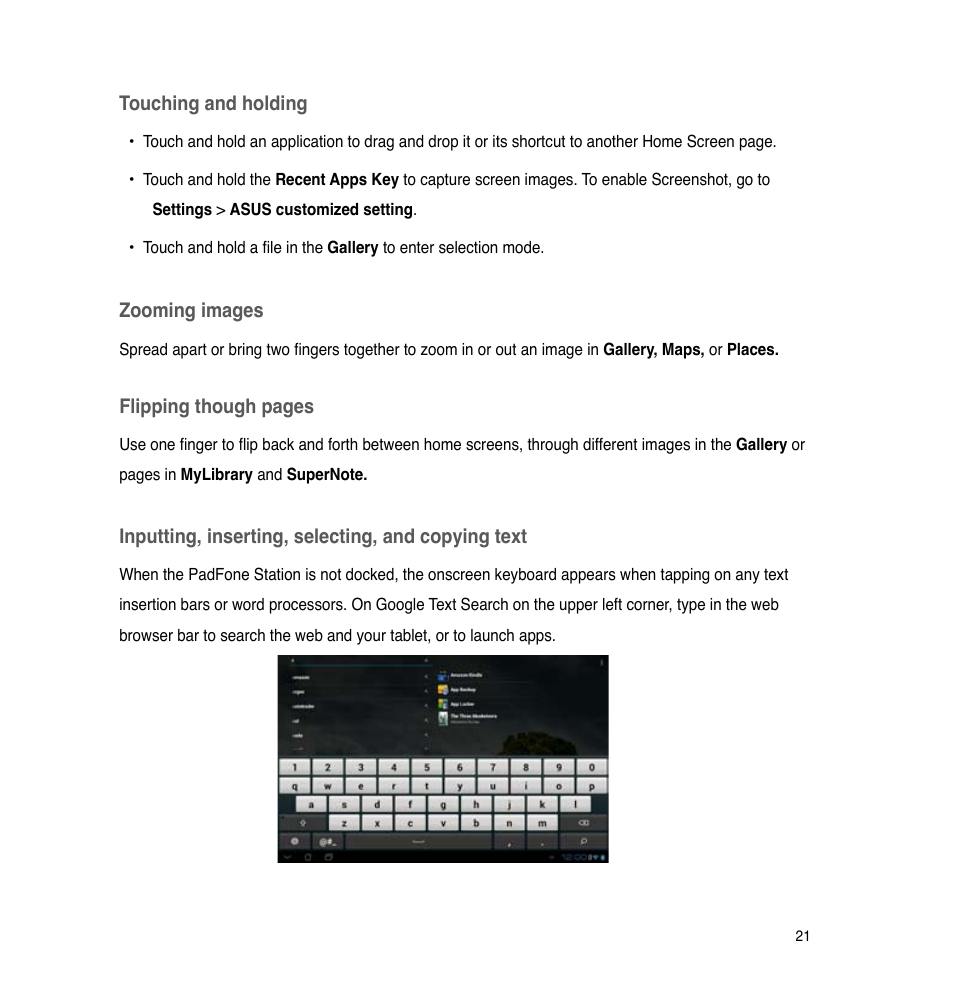 Asus PadFone User Manual | Page 21 / 106