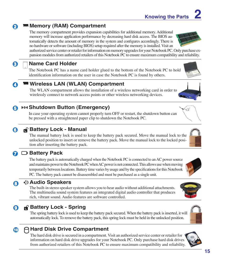 Asus G1S User Manual | Page 15 / 89