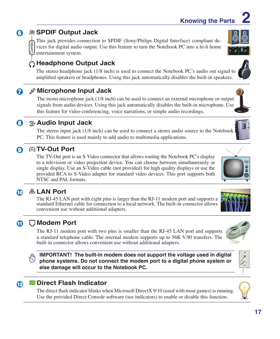 Asus G1S User Manual | Page 17 / 89