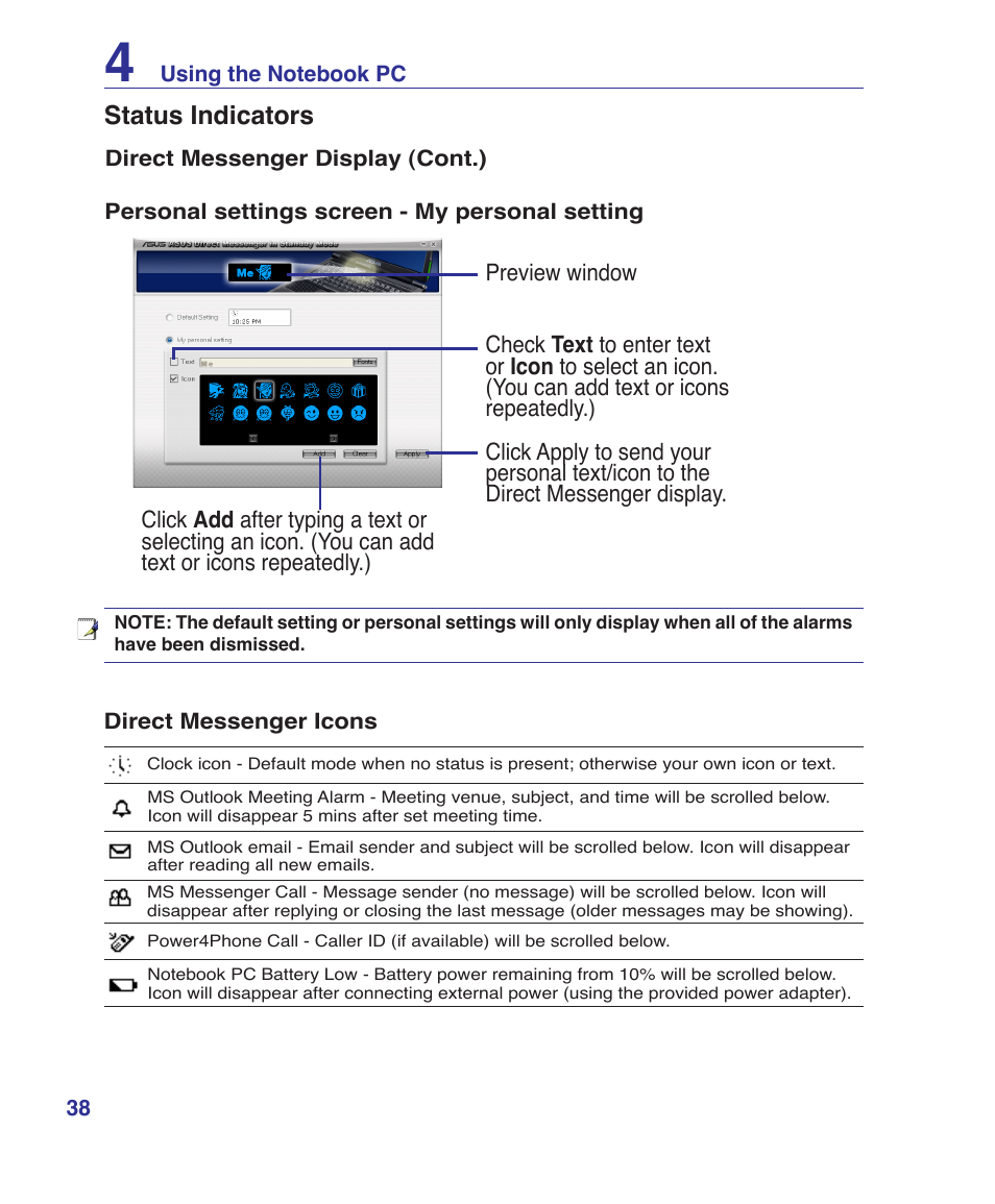 Asus G1S User Manual | Page 38 / 89