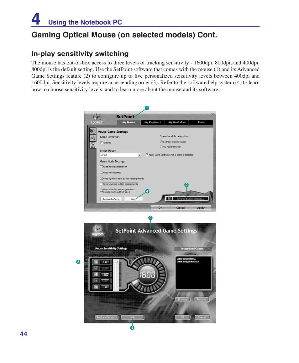 Asus G1S User Manual | Page 44 / 89