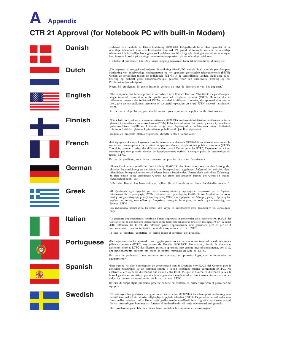 Asus G1S User Manual | Page 86 / 89