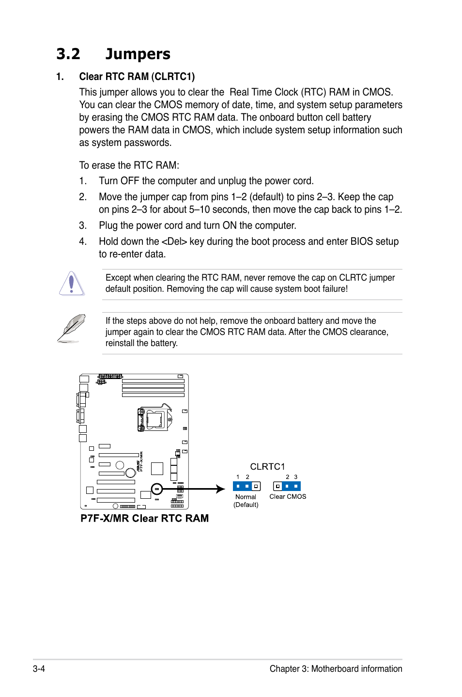 2 jumpers, Jumpers -4 | Asus TS100-E6/PI4 User Manual | Page 42 / 148