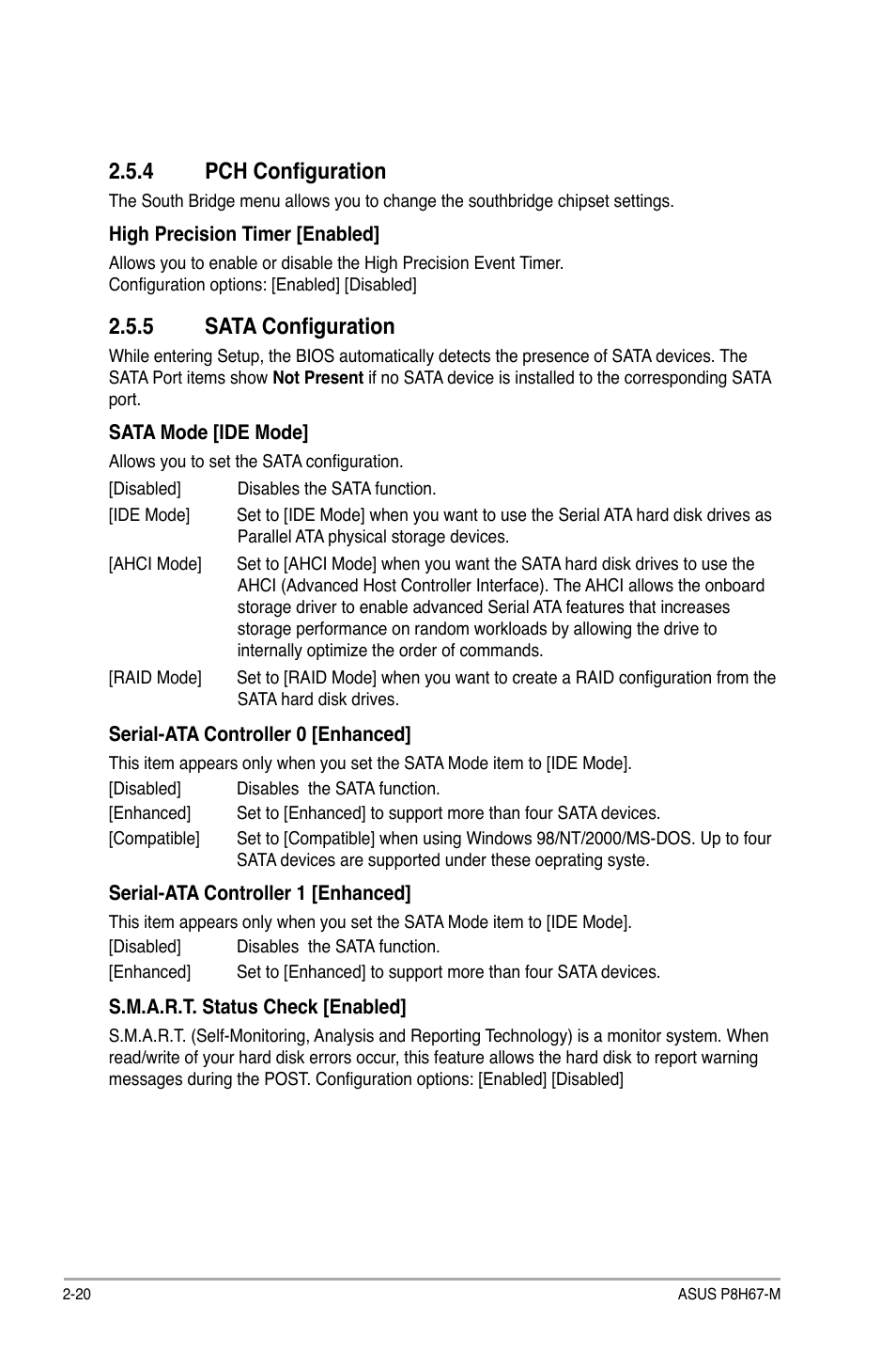 4 pch configuration, 5 sata configuration | Asus P8H67-M User Manual | Page 64 / 76