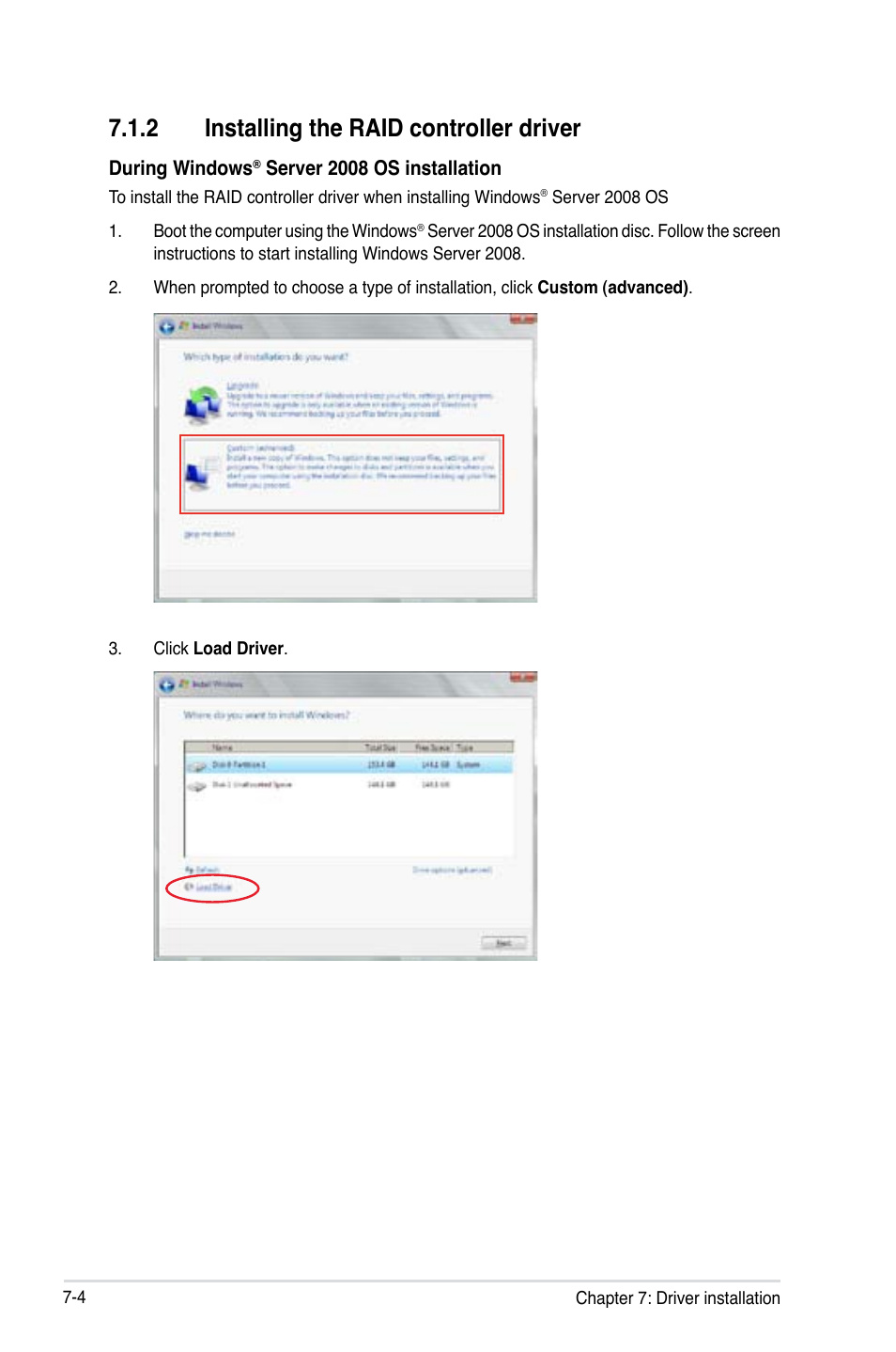 2 installing the raid controller driver, Installing the raid controller driver -4 | Asus RS100-E8-PI2 User Manual | Page 130 / 158