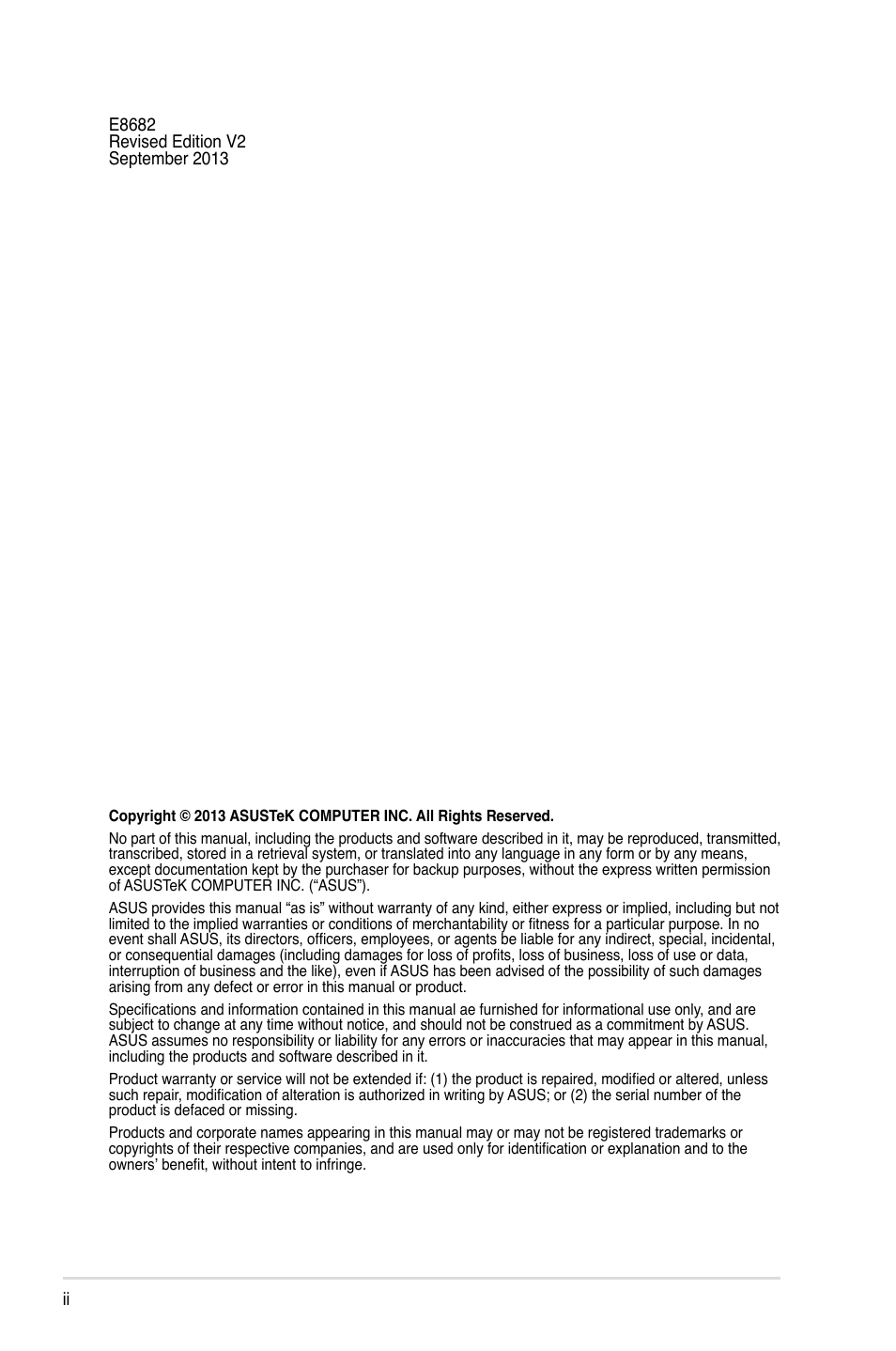 Asus RS100-E8-PI2 User Manual | Page 2 / 158