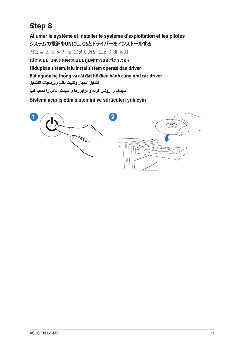 Step 8 | Asus P8H61-MX User Manual | Page 11 / 12