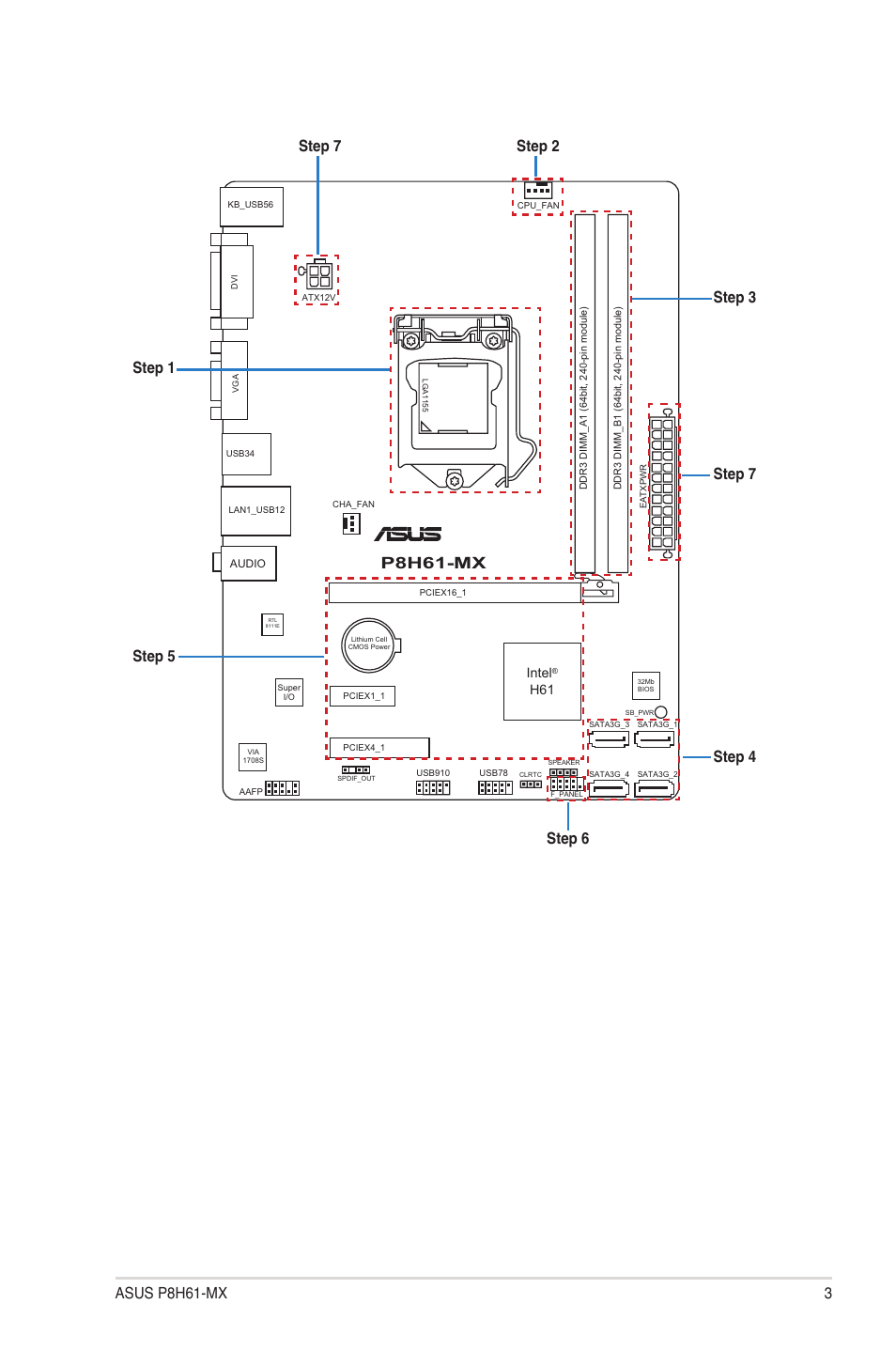 P8h61-mx, Asus p8h61-mx, Intel | Asus P8H61-MX User Manual | Page 3 / 12