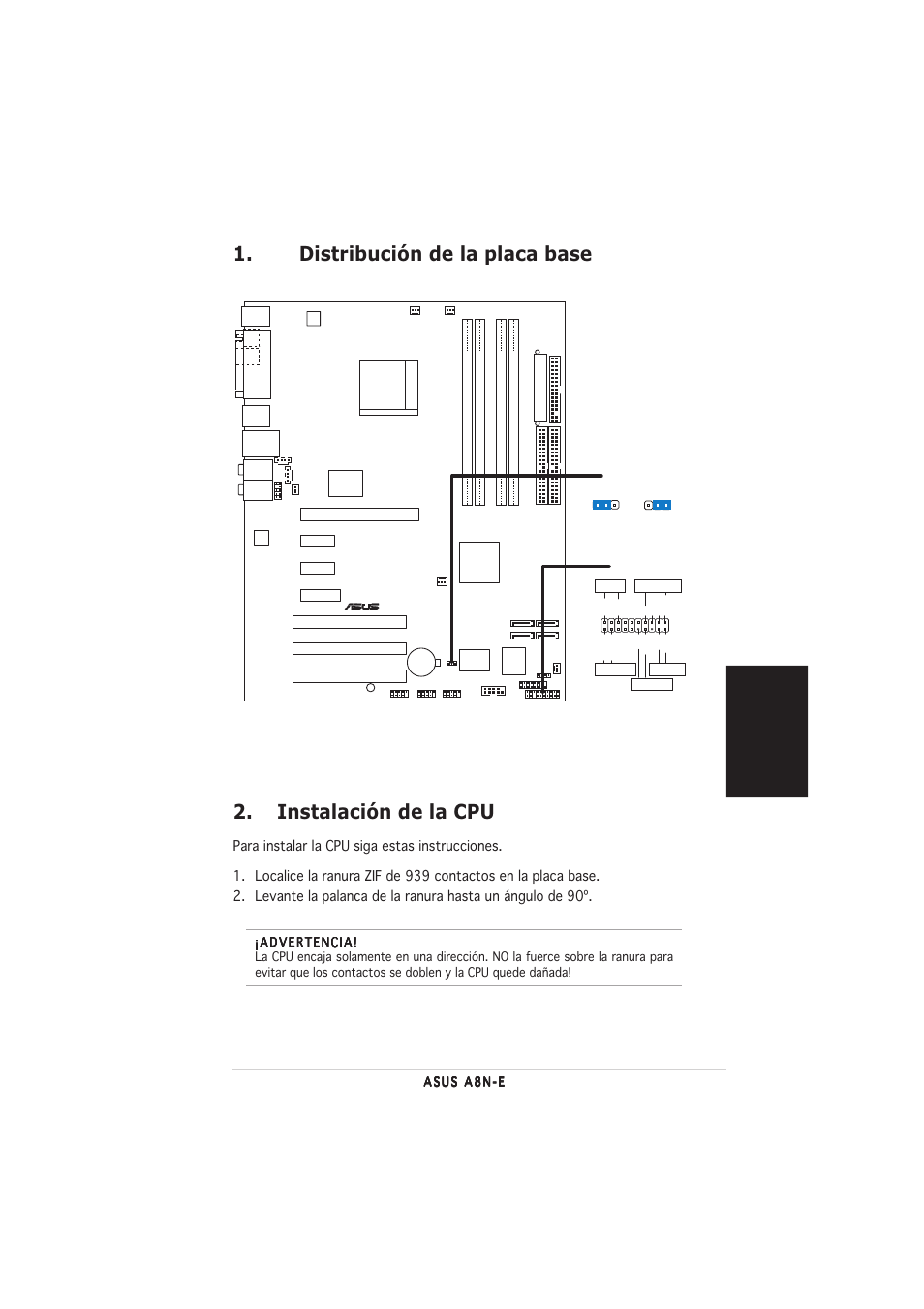 Espa ñ ol | Asus A8N-E User Manual | Page 11 / 20