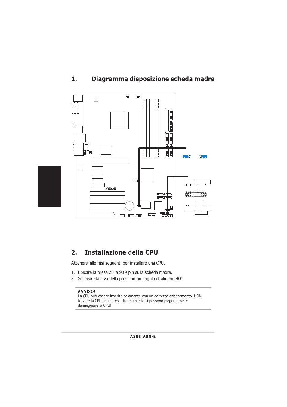 Italiano | Asus A8N-E User Manual | Page 8 / 20