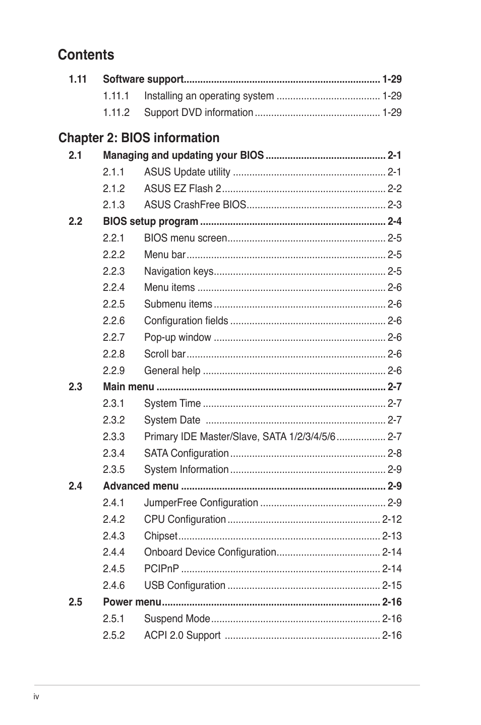 Asus M4A77D User Manual | Page 4 / 62