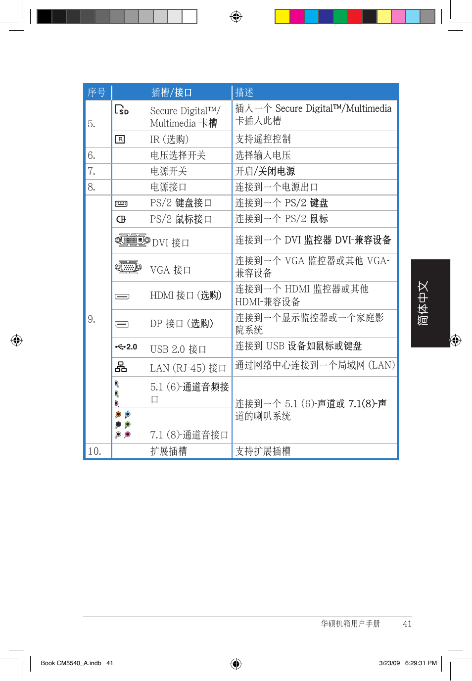 Asus CM5540 User Manual | Page 41 / 110