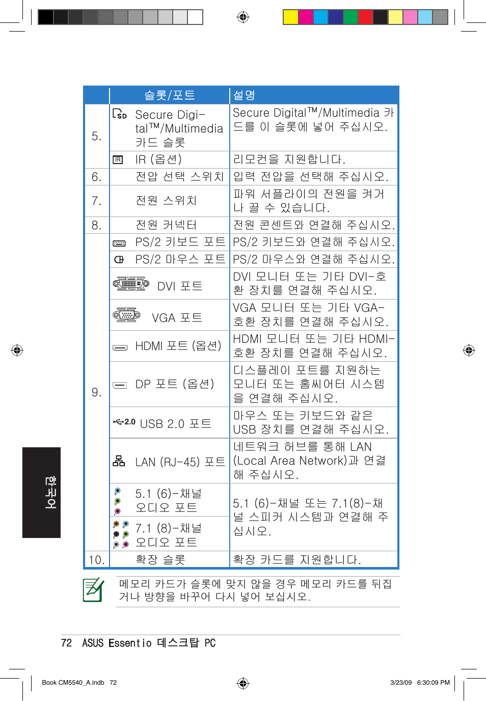 Asus CM5540 User Manual | Page 72 / 110