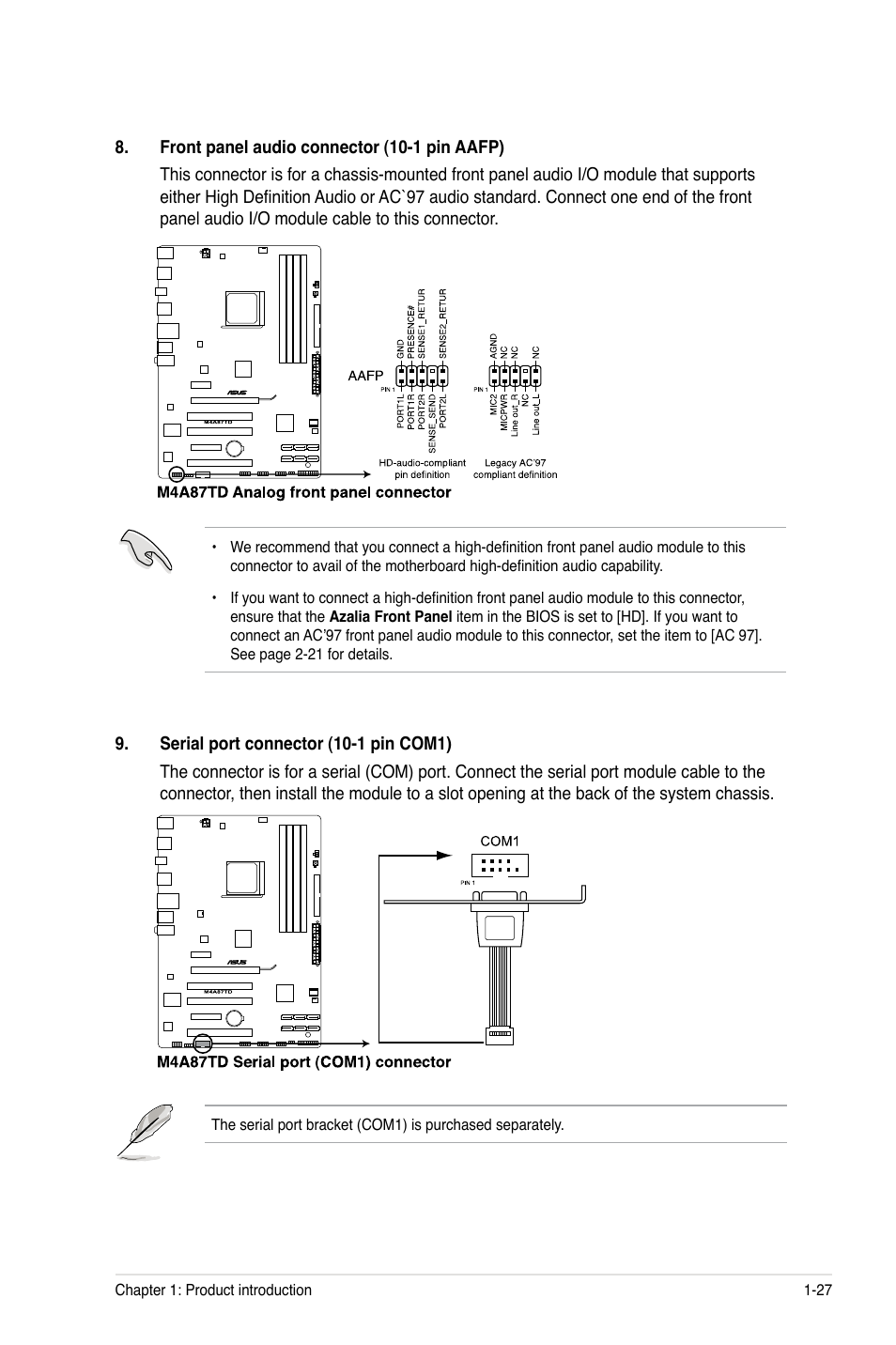 Asus M4A87TD/USB3 User Manual | Page 39 / 72