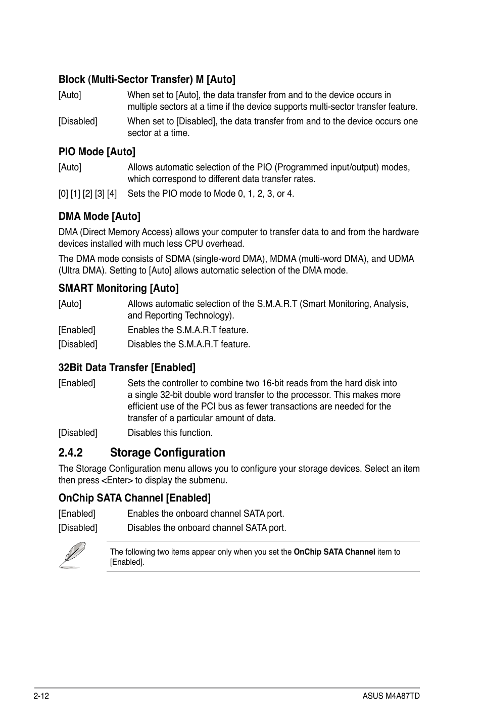 2 storage configuration | Asus M4A87TD/USB3 User Manual | Page 52 / 72