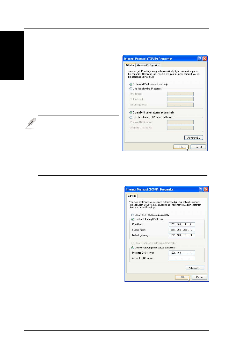 Quick setup | Asus WL-530g User Manual | Page 4 / 70