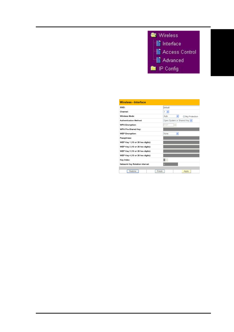 Authentication and security | Asus WL-530g User Manual | Page 9 / 70