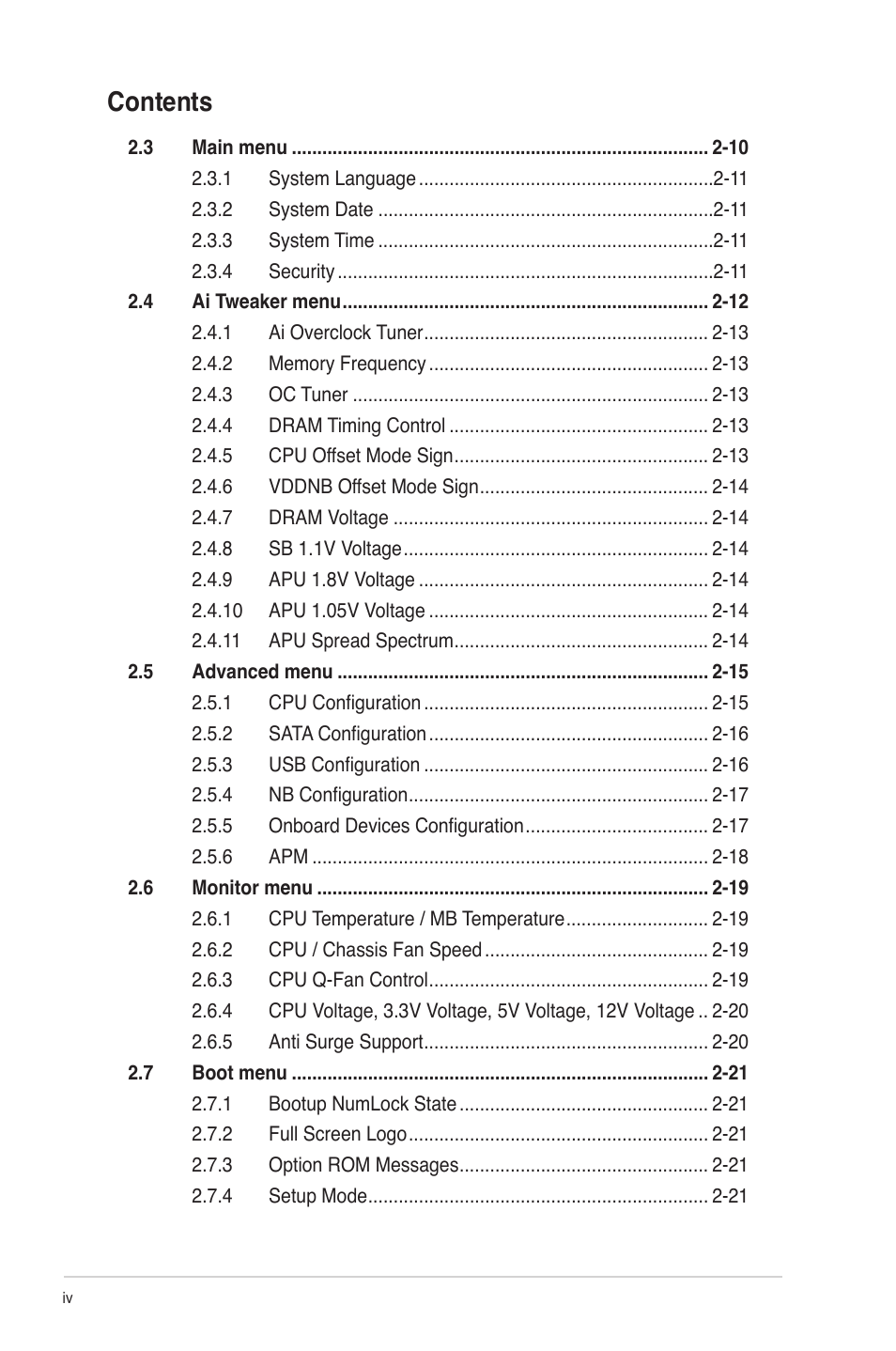Asus E35M1-I DELUXE User Manual | Page 4 / 55