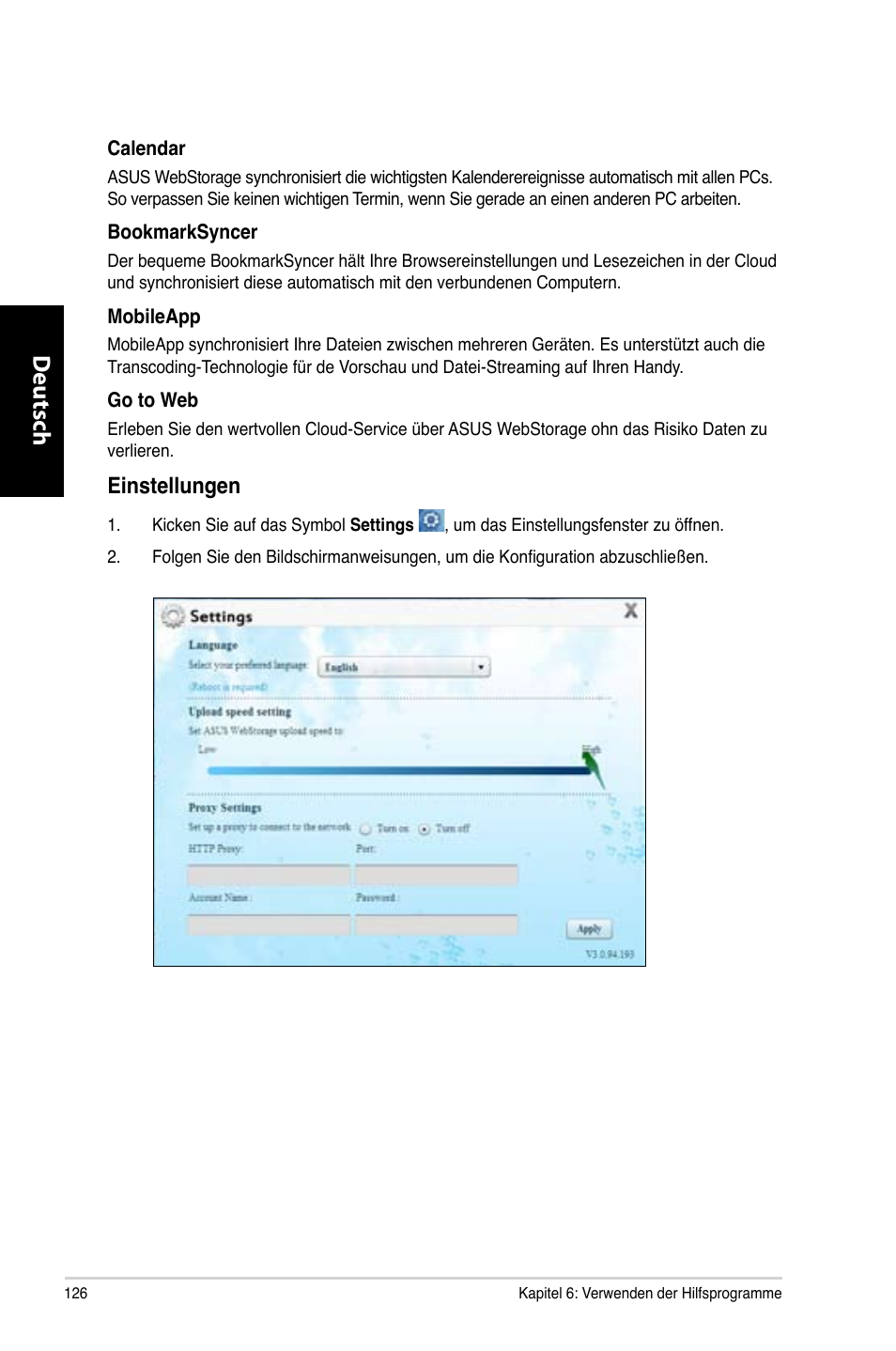 Deutsch d eutsch d eutsch d eutsch | Asus CM6330 User Manual | Page 128 / 494