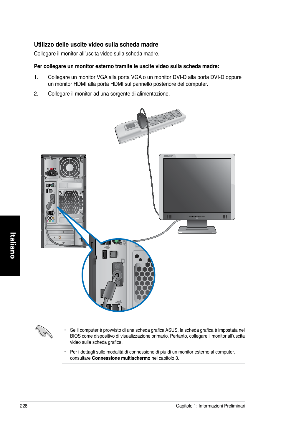 Italiano | Asus CM6330 User Manual | Page 230 / 494