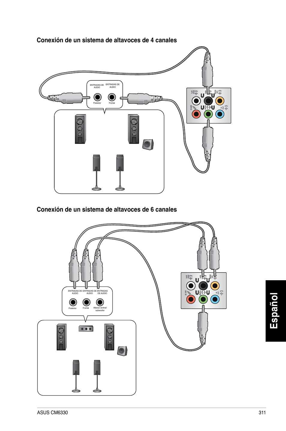 Es pa ño l es pa ño l | Asus CM6330 User Manual | Page 313 / 494