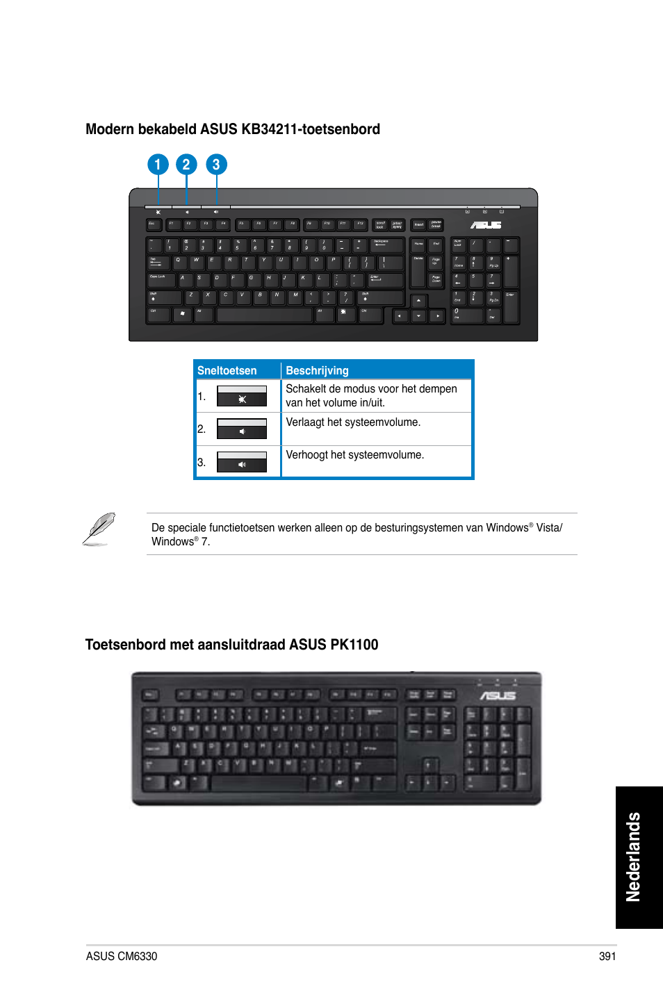 Nederlands | Asus CM6330 User Manual | Page 393 / 494